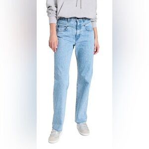 SLVRLAKE Brooklyn Jeans 26 Light Wash High Rise Straight Leg Double Yoke USA